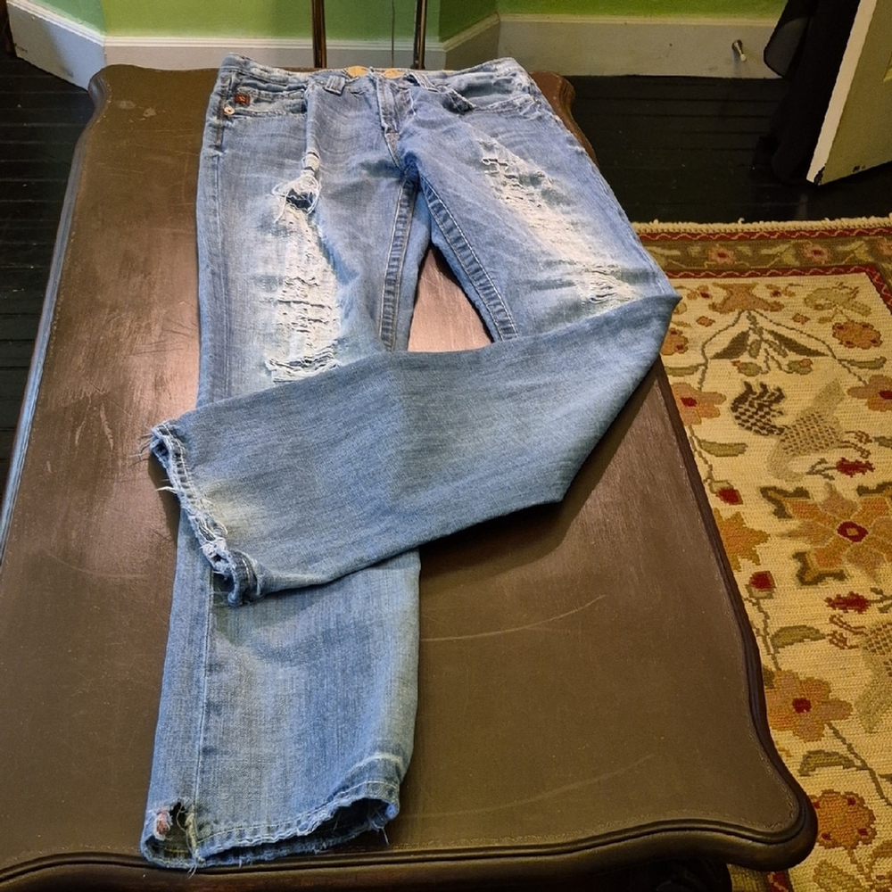 Big Star "Pioneer" Distressed Jeans.sz.30×33.(#1660).